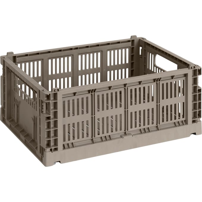 HAY Colour Crate Vouwkrat M recycled - HAYCrateWarmGrey
