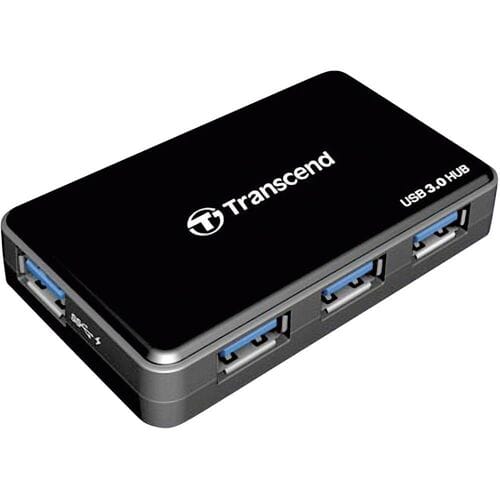 Transcend TS-HUB3K TS-HUB3K USB-hub 4 poorten USB-A USB 3.0 5 GBit/s Zwart