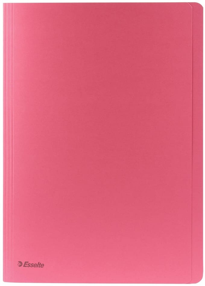 100x Esselte dossiermap roze formaat A4