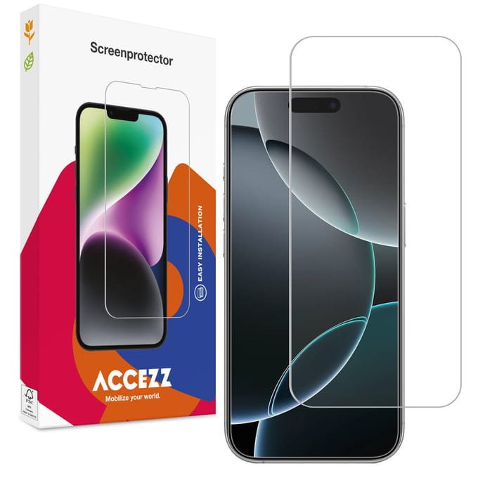 Accezz Screen Protector - Geschikt voor Apple iPhone 17 Air - Gehard Glass Full Cover
