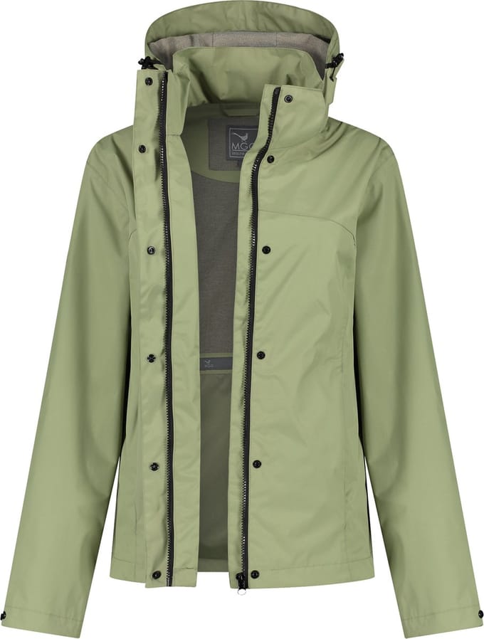 MGO Jane Jacket - Regenjas dames - kort wind- en waterdicht jack - Groen - Maat XXL