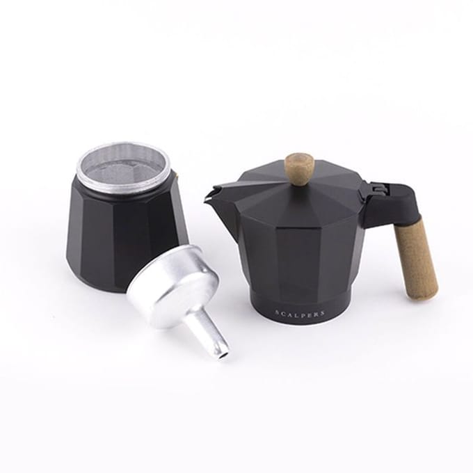 Cafetière Italienne - Scalpers - HOME SC - Noir - 6 Tasses - Manuel noir