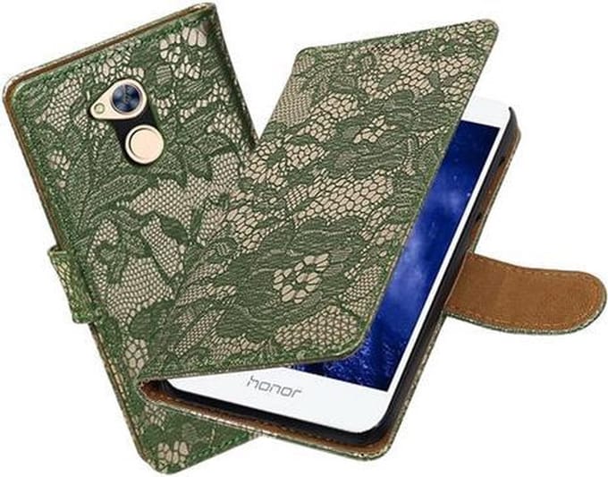 BestCases.nl Huawei Honor 6A Lace booktype hoesje Donker Groen