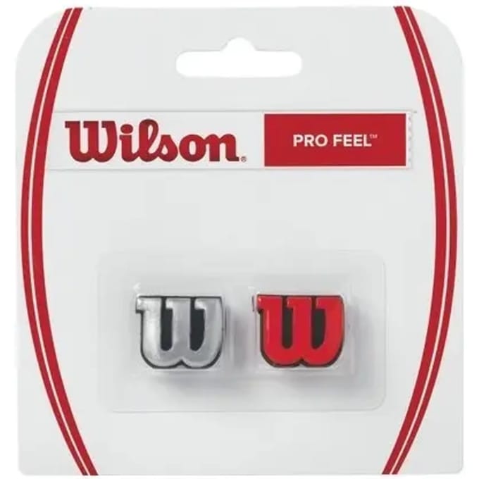 Wilson Pro Feel Demper Verpakking 2 Stuks-Zilver,Rood