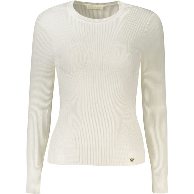 Guess Jeans Bianco Viscose Dames Trui
