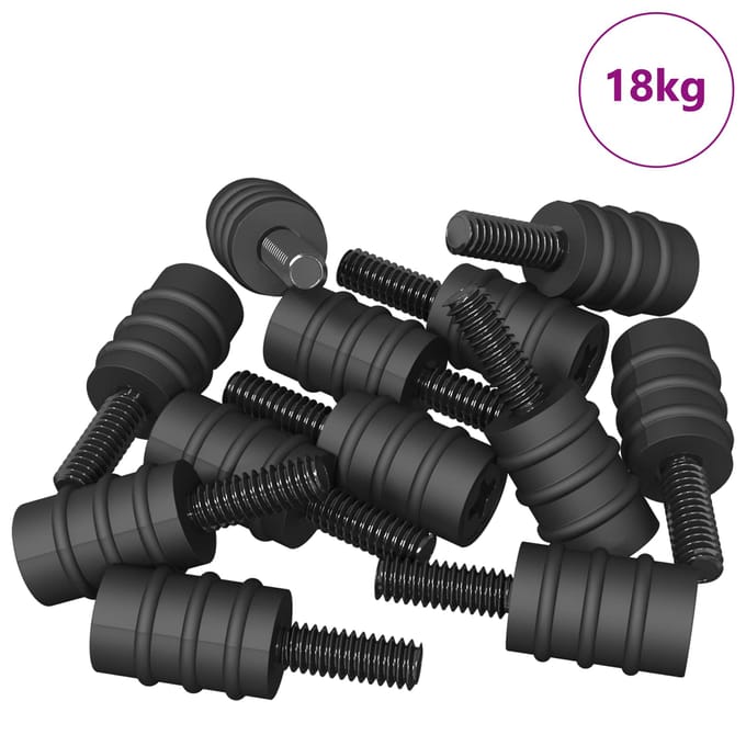 vidaXL Standoff Schroef 4865 st Zwart M4 Rubber en Staal