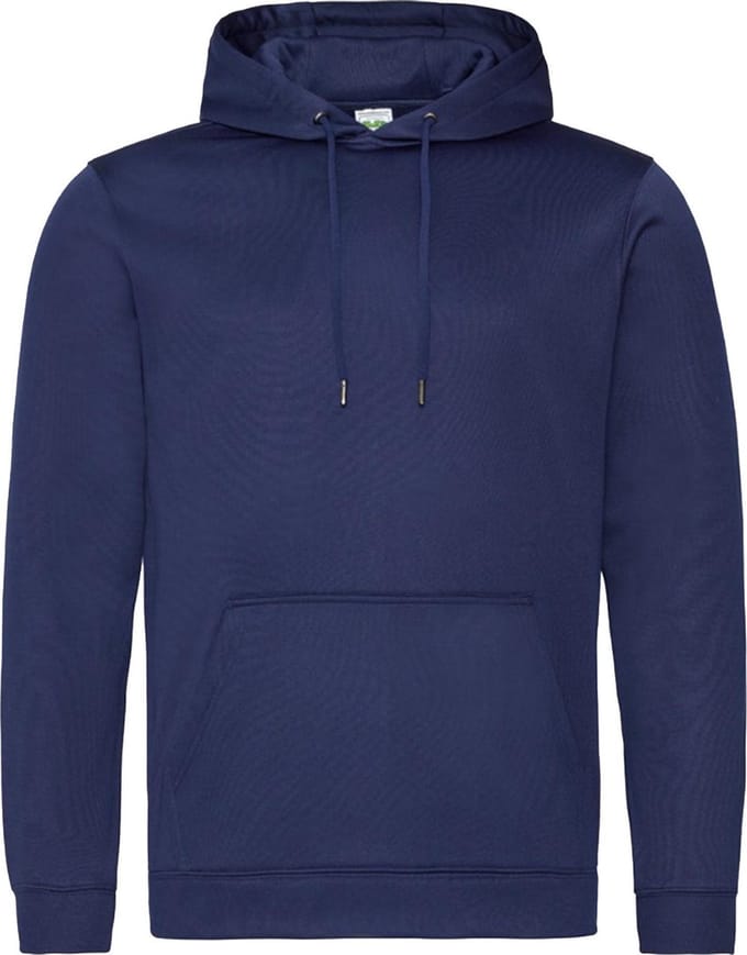 AWDis Volwassenen Unisex Polyester Sporthoodie (Marine Oxford)
