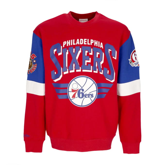 Herensweatshirt met ronde hals NBA All Over Crew 3.0 Phi76e Originele teamkleuren