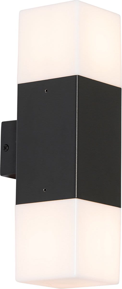 QAZQA denmark - Moderne Wandlamp voor buiten - 2 lichts - L 8.5 cm - Wit - Buitenverlichting
