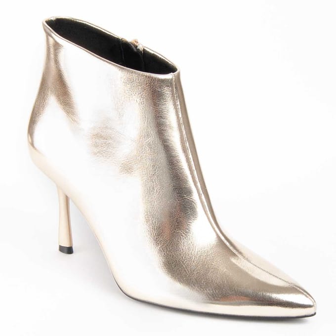 Botín De Tacón Para Mujer.  Montevita  Botinia13  100646 38 goud