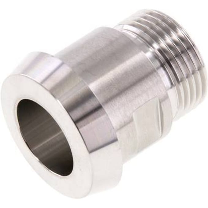 Din 11851 Melkkoppeling 36mm Laspuntstuk G3/4" Buitendraad RVS