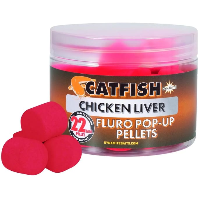Drijvende boilies Dynamite Baits Chicken Liver Fluro Pop-up