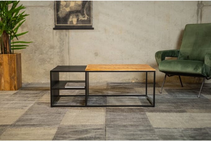 Salontafel Magazine Mangohout | 60x110 cm
