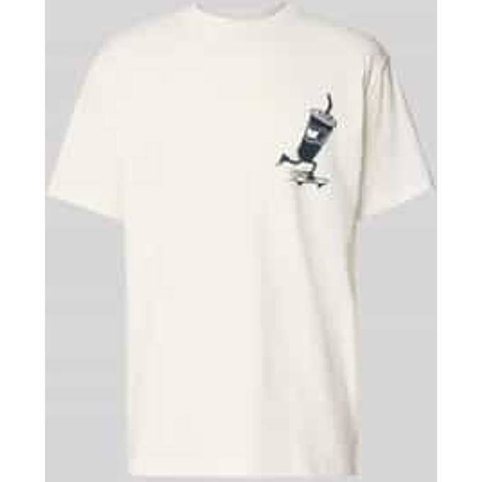 Regular fit T-shirt van puur katoen