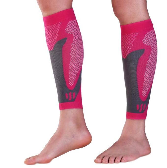 Compressiekousen compressiekousen beenmouwen hardloop compressiekousen kuitmouwen elastisch L rozerode kleur