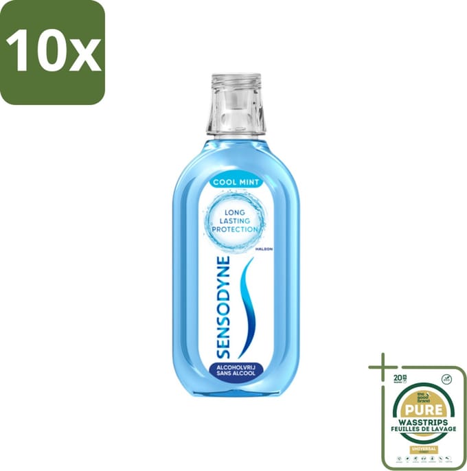 Sensodyne - Mondwater - Fresh & Cool - 500ml x 10