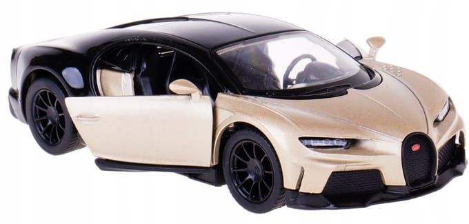 Bugatti Chiron Supersport modelauto 1:38 Kinsmart goud