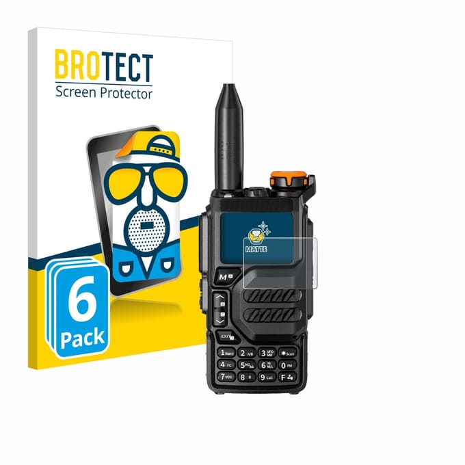 BROTECT - Screenprotector voor Quansheng UV-K5 - Folie Beschermfolie matte 6 Stuks