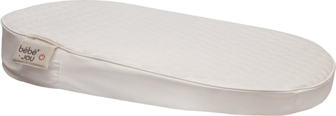 BabyDan BebeJou Heated Changing pad Quilted Waves Off Whi