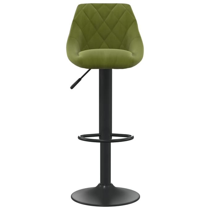 vidaXL - Barkruk - fluweel - lichtgroen