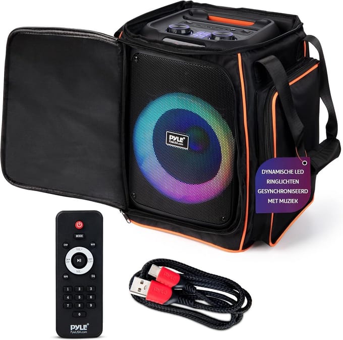 Bluetooth Party Speaker - Draagbare Geluidsbox - Muziek Afspelen - True Wireless Stereo - 100 Watt - Zwart