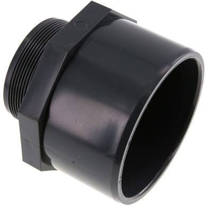 PVC Lijmmof 110x125mm x Buitendraad G 3''