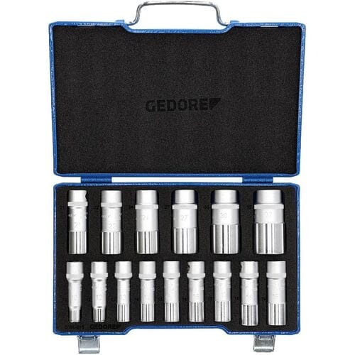 Gedore D 19 L-015 2190214 Dopsleutelset Metrisch 1/2 (12,5 mm) 15-delig