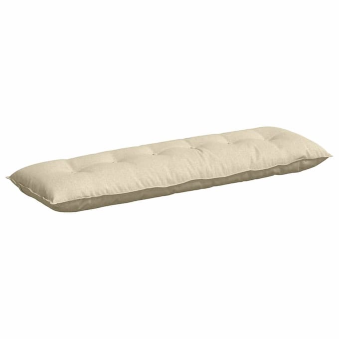 vidaXL - Rugkussen - Crème - 200 - x - 19 - x - 50 - cm - Stof