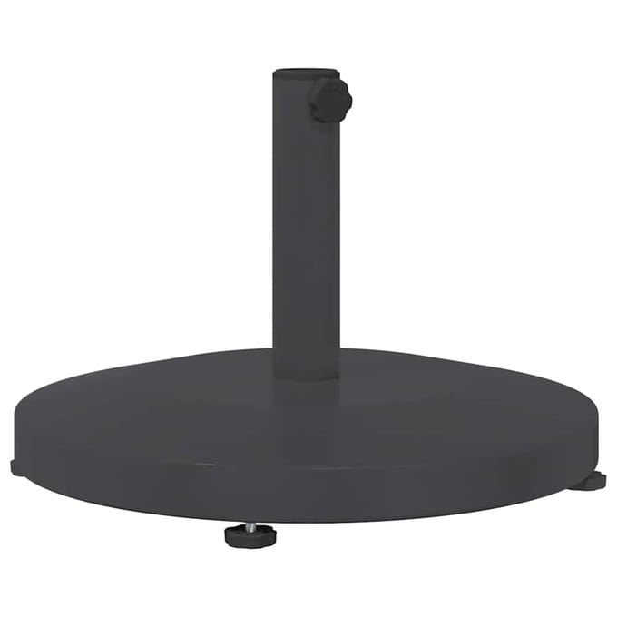 vidaXL - Parasolvoet - 24.6 - kg - Donkergrijs - Rond