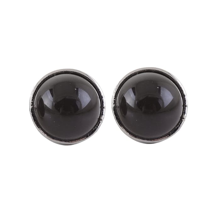Behave - Oorbellen - Oorstekers - Grijs - 1.3 cm