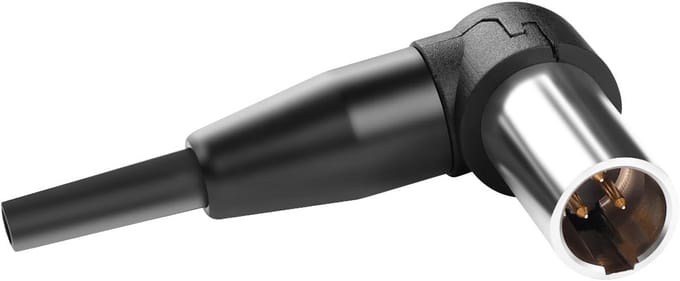 Dailygoods - 3 Pin Mini XLR Plug 90° Hoek Soldering Adapter voor Microfoons
