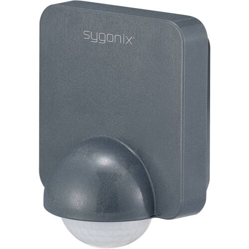 Sygonix SY-5836536 PIR-bewegingsmelder Wand 360 ° Relais Dark grey IP54