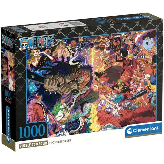 Clementoni - Puzzel - 1000 stukjes - One Piece - Impossible - Anime - High Quality Series