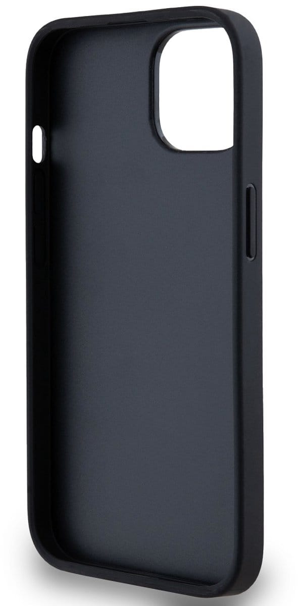DKNY Checkered Printed Stripe Back Case - Geschikt voor Apple iPhone 14 (6.1") - Zwart