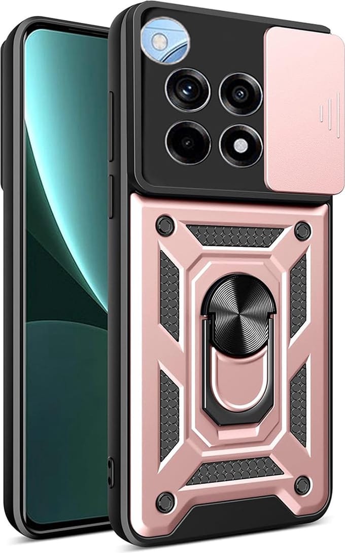 Techsuit Camshield Back Cover hoesje voor OnePlus 12R - Roségoud