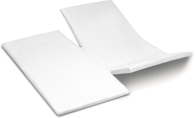 YOON molton katoen dubbele split Wit - 200x200 cm - 100% katoen - topmatras
