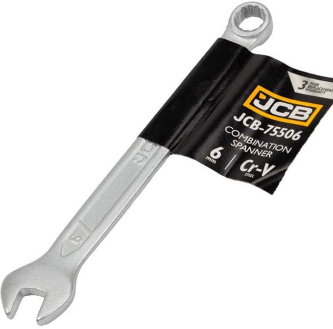 JCB JCB-75506 Serie - Ringsleutel - 6mm - Satijnafwerking - Cr-V Staal