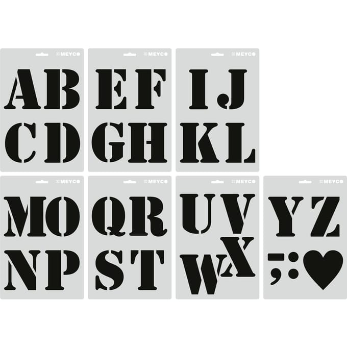 Sjabloon-set "XL Letters"