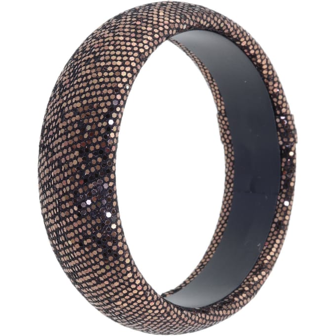 Behave – Armband – Donkerbruin – Glitter Bangle – Nikkelvrij – Elegant