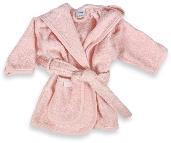Funnies Badjas Junior Katoen Roze 6-8 Jaar
