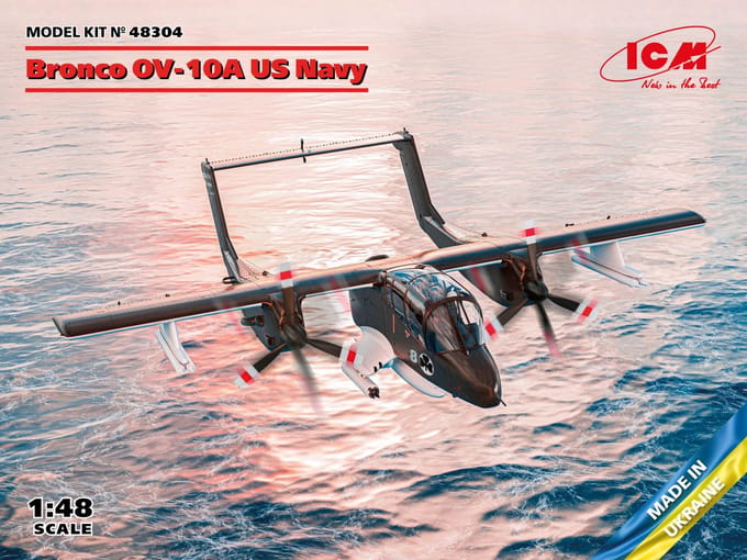 ICM Modelbouwpakket Militaire voertuigen - 48304 OV-10A US Navy Plastic - 1:48 - Modelbouw