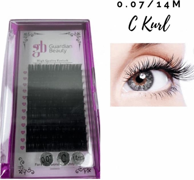 Guardian Beauty Wimpers Extensions - 14mm - 0.07 C Krul