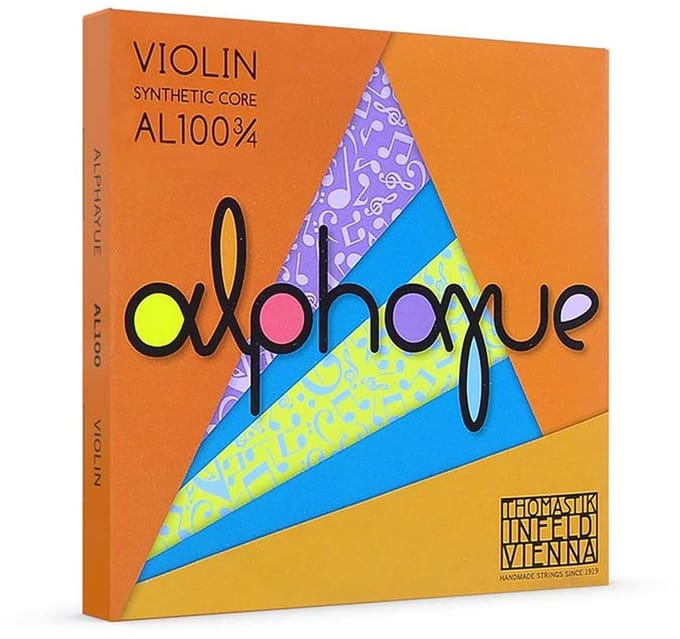 Thomastik Infeld THAL-100-34 violin string set 3/4 medium, synthetic core