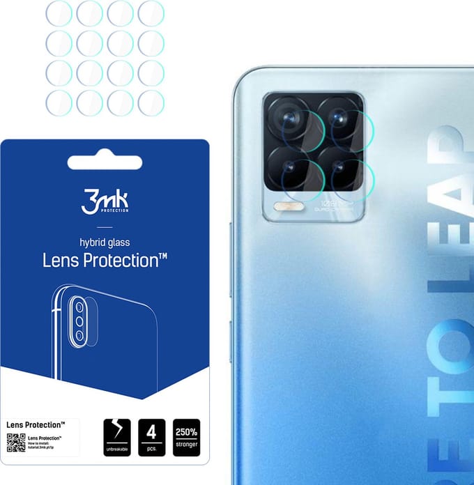 3MK Lens Protect - Realme 8 Pro - Lensbescherming - 4 stuks - Transparant