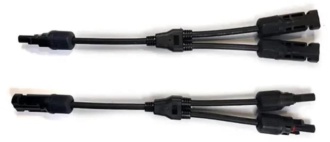 PV Connector - Zonnepaneel Stekker - Energie Koppelen - Y Type - 30A 1000V - Zwart