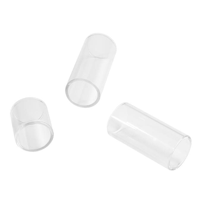 3 Stuks Gitaar Slide Glas Vinger Slider Instrument Accessoire voor Optreden white