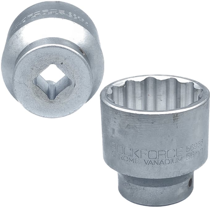 Rockforce RF-56956 - Dopsleutel - 12-kant - 56mm - Cr-V-staal