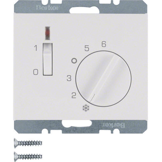 Hager Berker thermostaat met verbreekcontact en LED-indicator - 20307109 - E3H8B