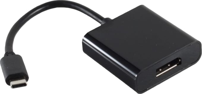 USB-C naar DisplayPort adapter met DP Alt Mode (4K 60 Hz) / zwart - 0,15 meter