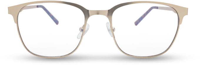 BL Way Metal Gold - Blauw licht bril - Computerbril - Rechthoek - Gold